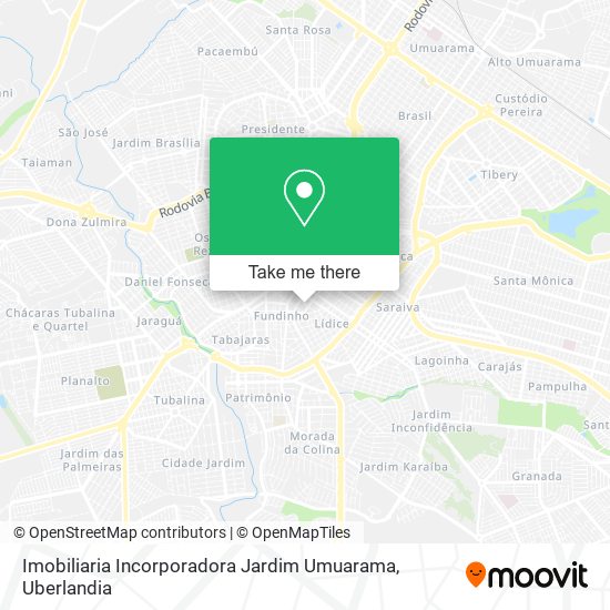 Mapa Imobiliaria Incorporadora Jardim Umuarama