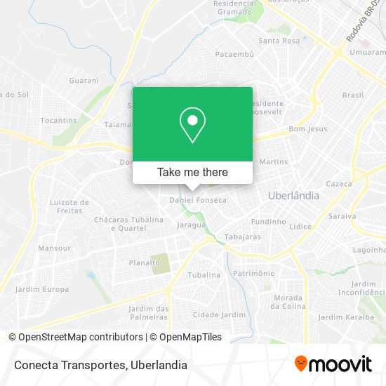 Conecta Transportes map