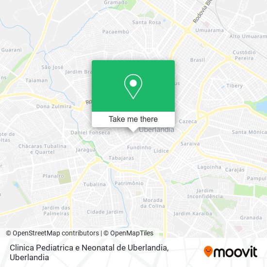 Clinica Pediatrica e Neonatal de Uberlandia map