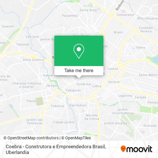 Coebra - Construtora e Empreendedora Brasil map