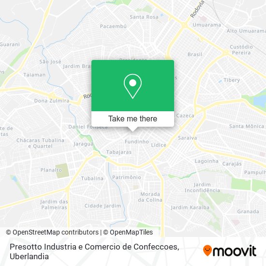 Presotto Industria e Comercio de Confeccoes map