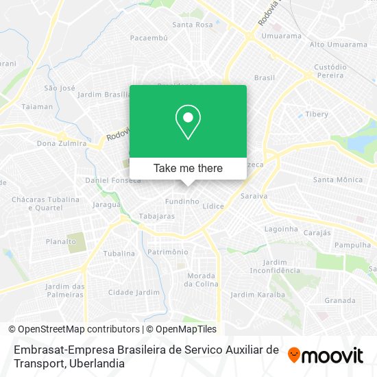 Mapa Embrasat-Empresa Brasileira de Servico Auxiliar de Transport