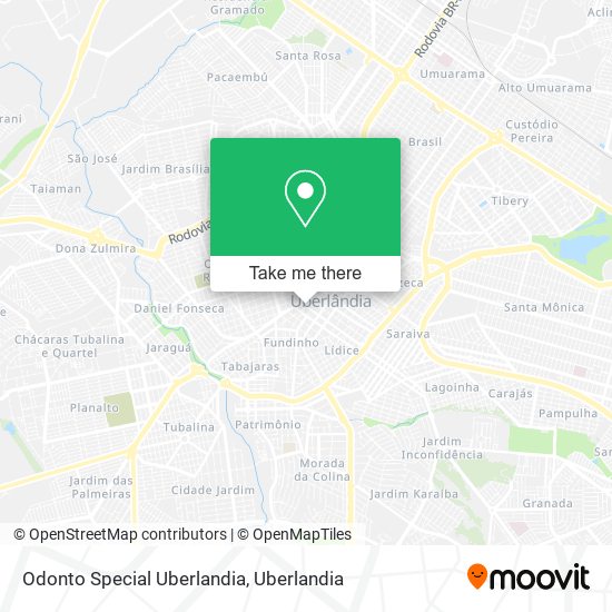 Odonto Special Uberlandia map