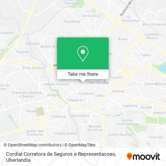 Cordial Corretora de Seguros e Representacoes map