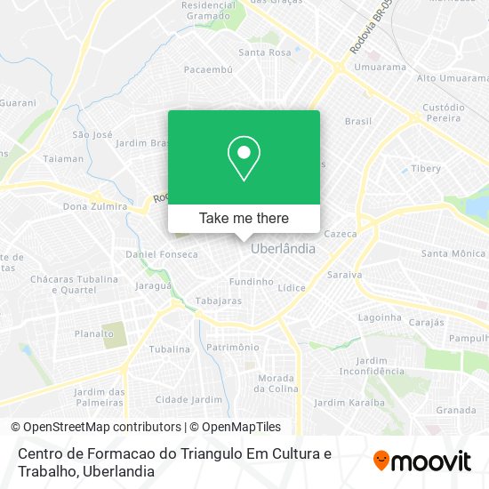 Centro de Formacao do Triangulo Em Cultura e Trabalho map