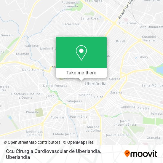 Ccu Cirurgia Cardiovascular de Uberlandia map