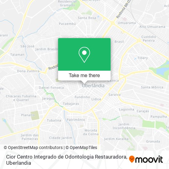 Mapa Cior Centro Integrado de Odontologia Restauradora