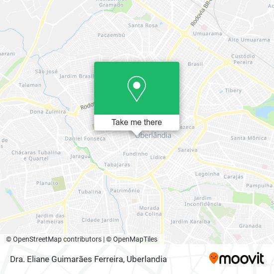 Dra. Eliane Guimarães Ferreira map