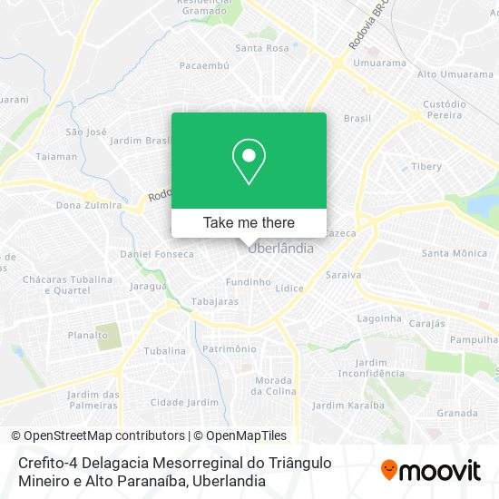 Crefito-4 Delagacia Mesorreginal do Triângulo Mineiro e Alto Paranaíba map