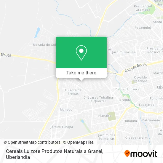 Cereais Luizote Produtos Naturais a Granel map