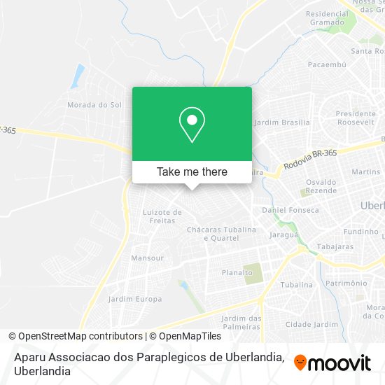 Aparu Associacao dos Paraplegicos de Uberlandia map