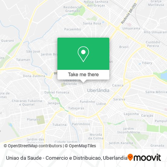 Uniao da Saude - Comercio e Distribuicao map