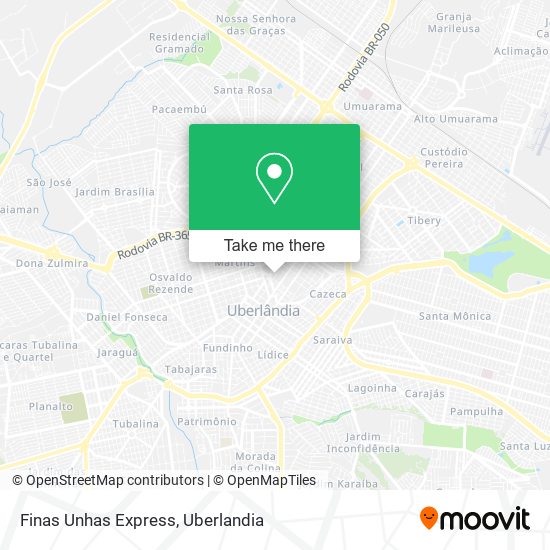 Finas Unhas Express map