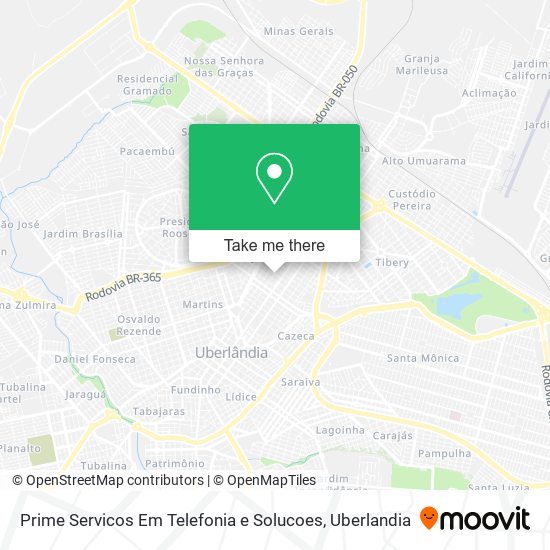 Mapa Prime Servicos Em Telefonia e Solucoes