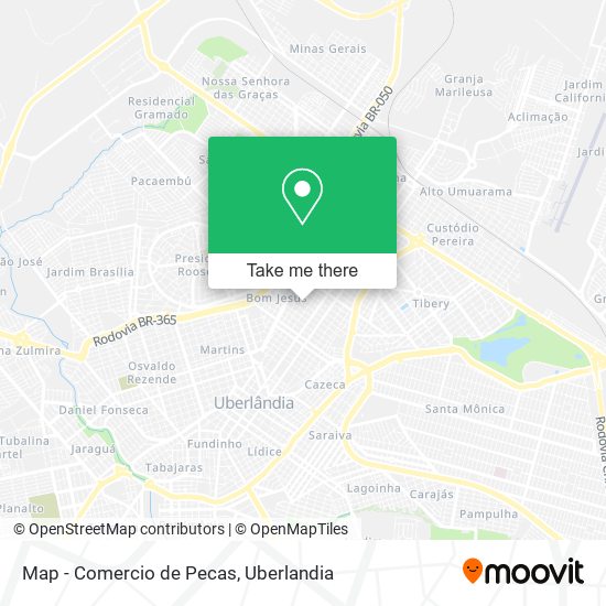 Map - Comercio de Pecas map