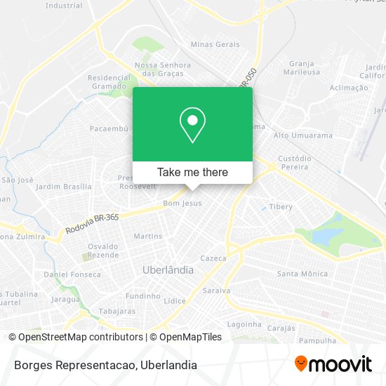 Borges Representacao map