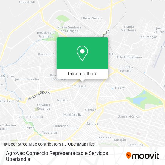 Agrovac Comercio Representacao e Servicos map