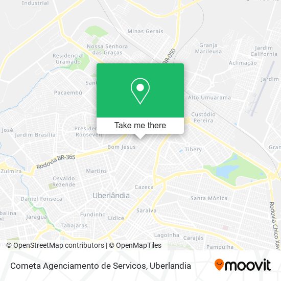 Cometa Agenciamento de Servicos map