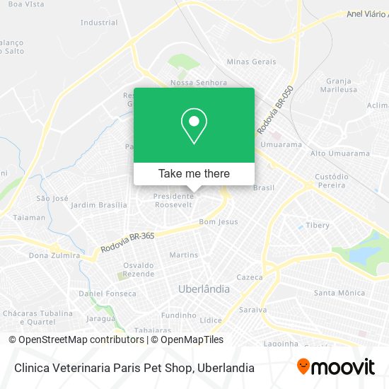 Clinica Veterinaria Paris Pet Shop map