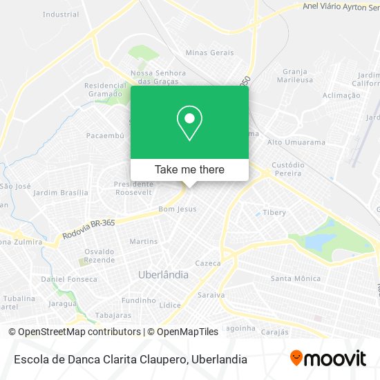 Mapa Escola de Danca Clarita Claupero