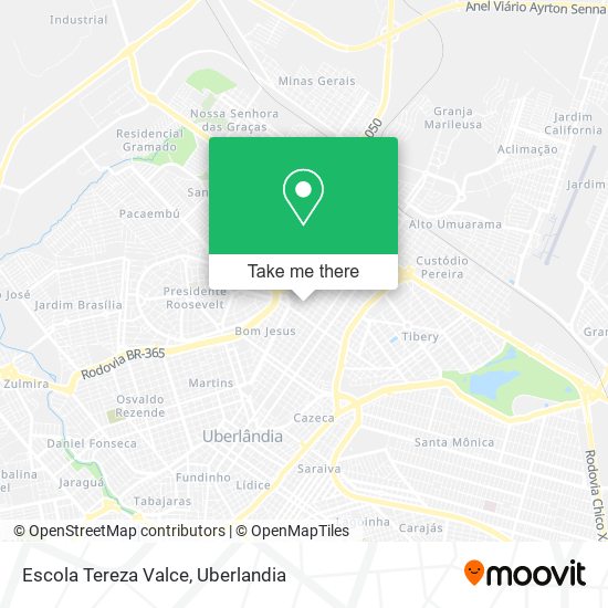 Mapa Escola Tereza Valce