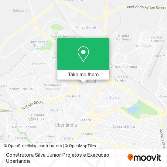 Mapa Construtora Silva Junior Projetos e Execucao