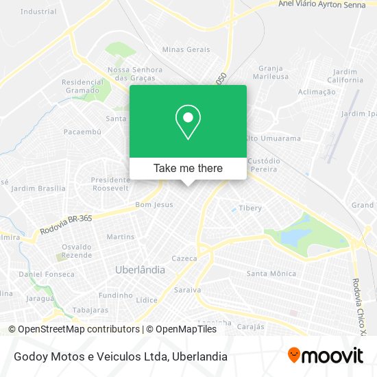 Mapa Godoy Motos e Veiculos Ltda