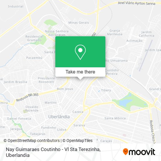 Nay Guimaraes Coutinho - Vl Sta Terezinha map