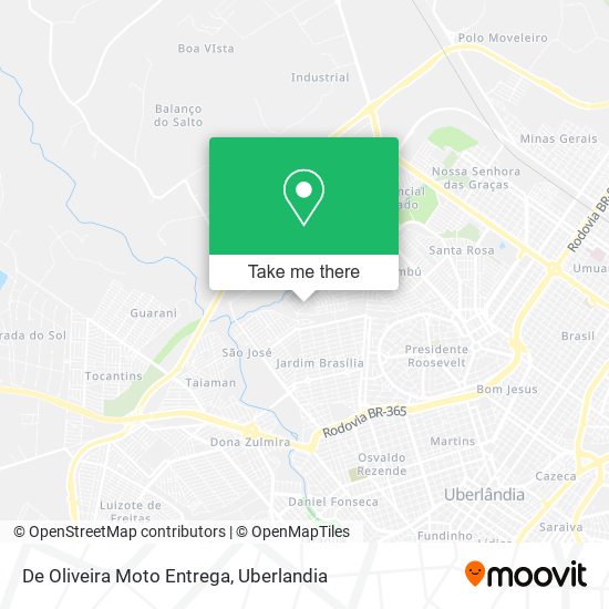 De Oliveira Moto Entrega map