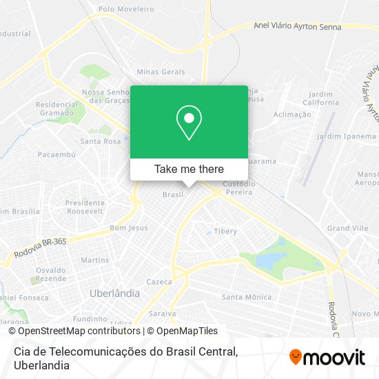 Cia de Telecomunicações do Brasil Central map