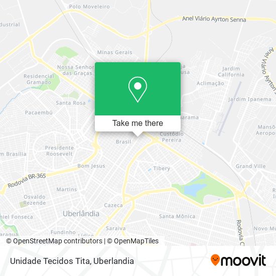 Unidade Tecidos Tita map