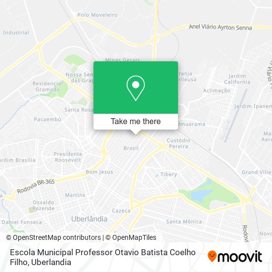 Mapa Escola Municipal Professor Otavio Batista Coelho Filho