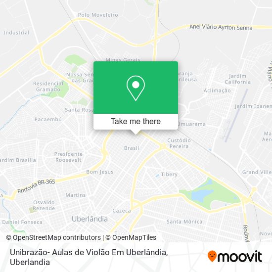 Unibrazão- Aulas de Violão Em Uberlândia map