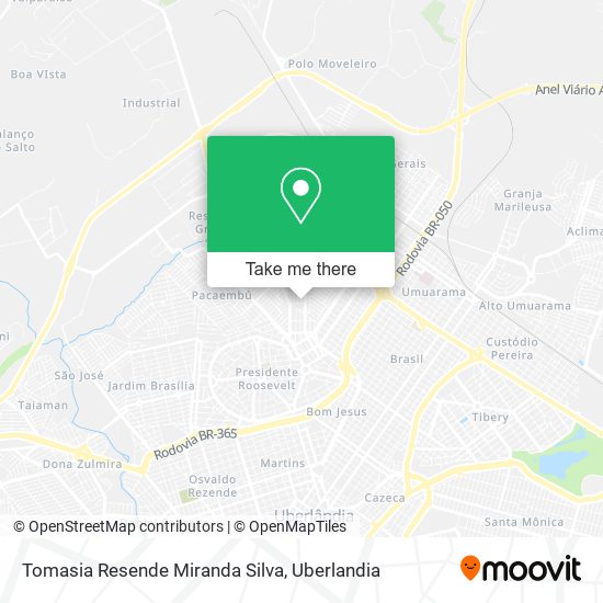 Mapa Tomasia Resende Miranda Silva