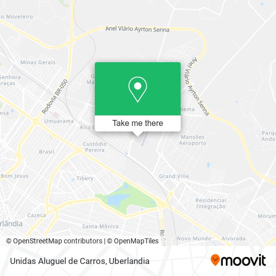 Unidas Aluguel de Carros map