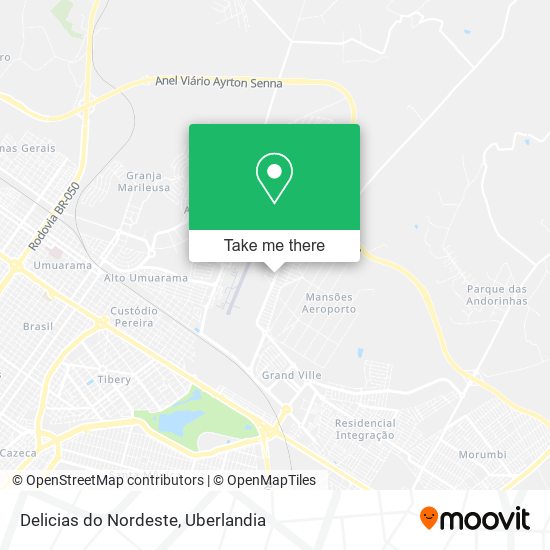 Delicias do Nordeste map