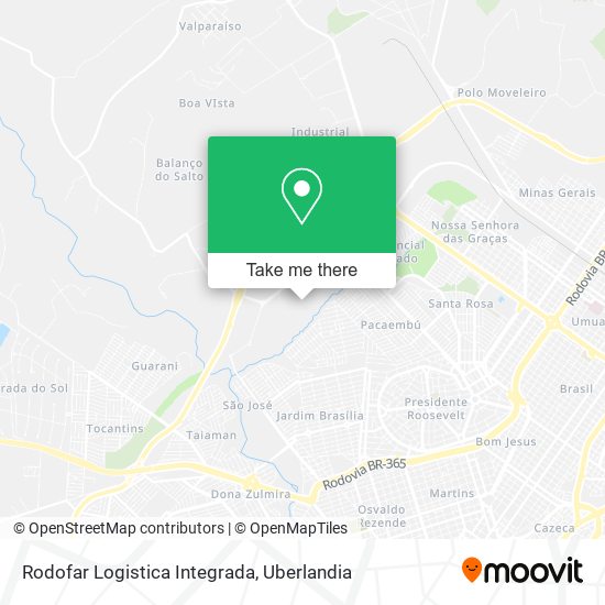 Rodofar Logistica Integrada map