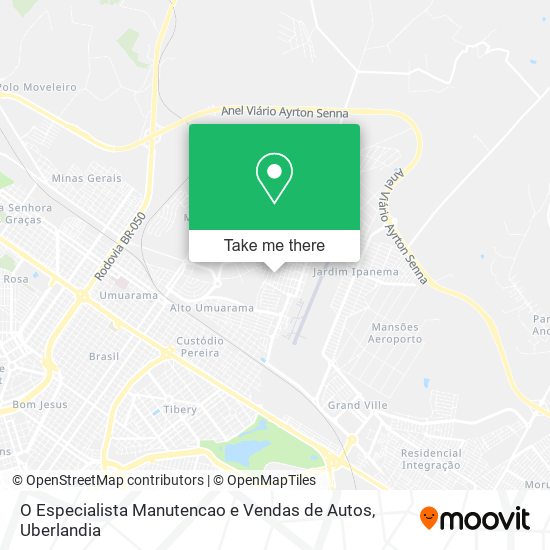 Mapa O Especialista Manutencao e Vendas de Autos