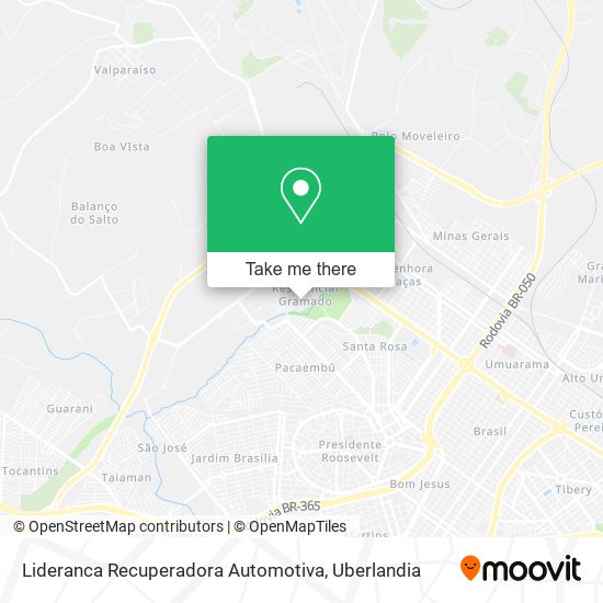 Lideranca Recuperadora Automotiva map