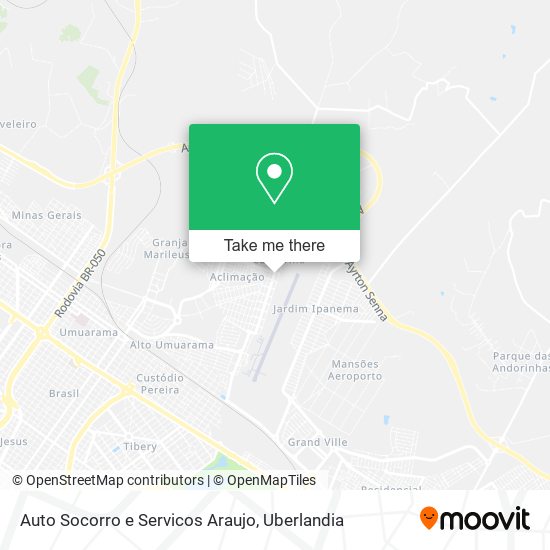 Mapa Auto Socorro e Servicos Araujo