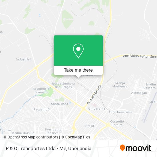 R & O Transportes Ltda - Me map