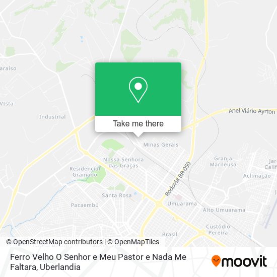 Mapa Ferro Velho O Senhor e Meu Pastor e Nada Me Faltara