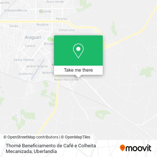 Thomé Beneficiamento de Café e Colheita Mecanizada map