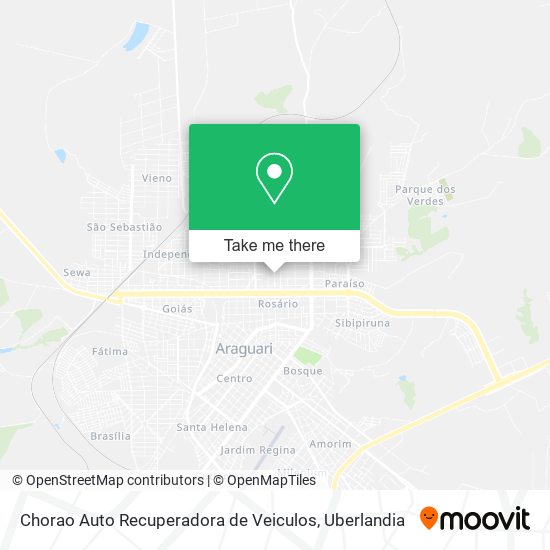 Chorao Auto Recuperadora de Veiculos map