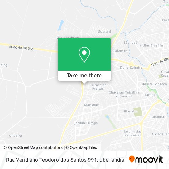 Rua Veridiano Teodoro dos Santos 991 map