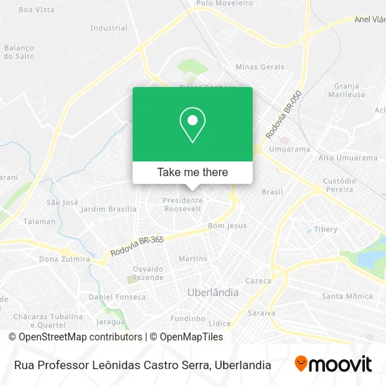Rua Professor Leônidas Castro Serra map