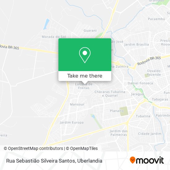 Mapa Rua Sebastião Silveira Santos