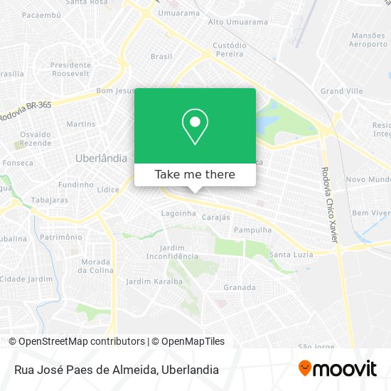 Mapa Rua José Paes de Almeida