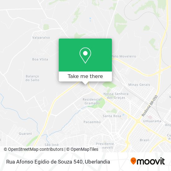 Mapa Rua Afonso Egídio de Souza 540