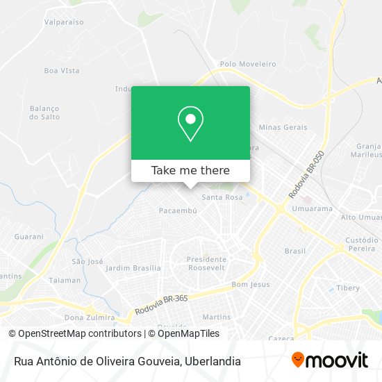 Rua Antônio de Oliveira Gouveia map